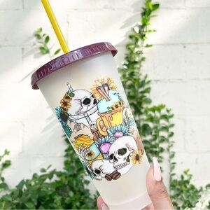 24oz Ice Coffee Plastic Venti Cup Tumbler
